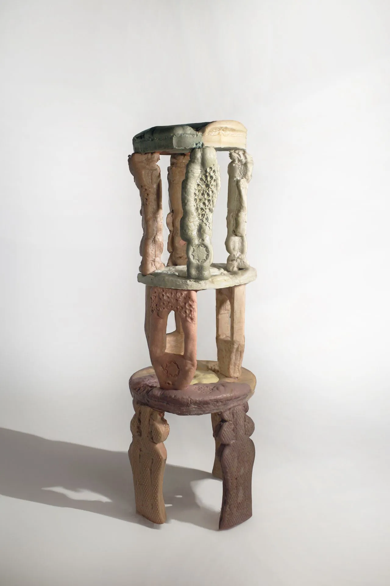 Minarest sculptural stool — Islamic geometry, Abdalla Attia Ithra 2024